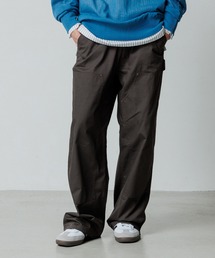 ADAM ET ROPE' | 【ZOZO限定】ヘリンボーン ダブルニーワイドストレート パンツ ≪Made by ZOZO≫(その他パンツ)