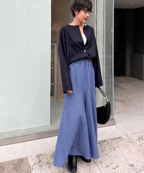 新品】ノーリーズ ストライプ ブラウス マーメイドスカート 穏便  