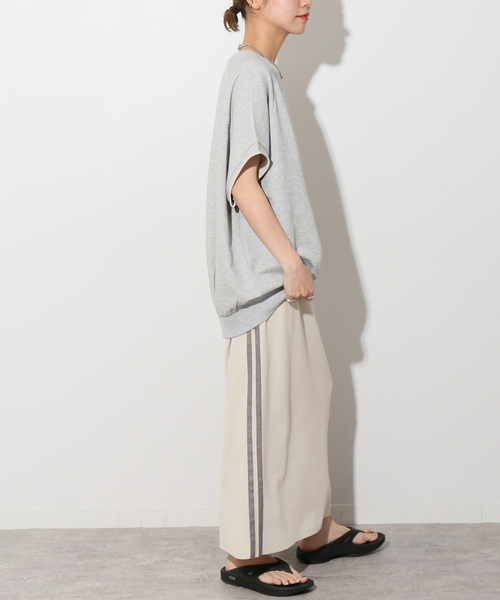 JOURNAL STANDARD relume(ジャーナルスタンダード レリューム)の「《追加》カットジャージーラインスカート(スカート・レディース・ブラック/ライトグレー・FREE)」の12枚目の写真