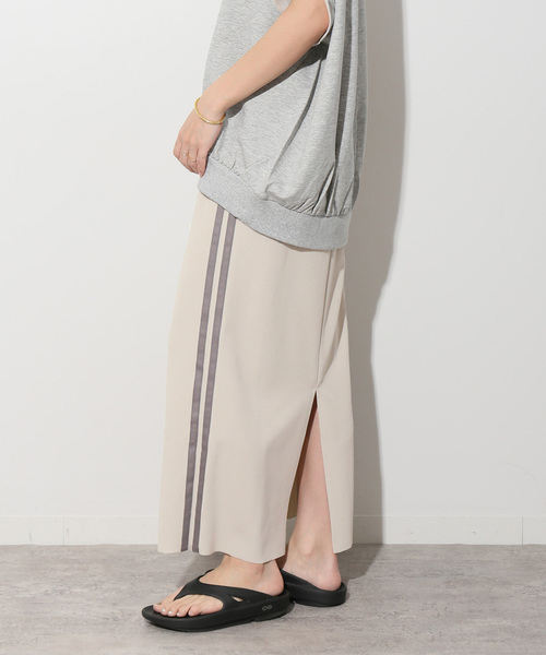 JOURNAL STANDARD relume(ジャーナルスタンダード レリューム)の「《追加》カットジャージーラインスカート(スカート・レディース・ブラック/ライトグレー・FREE)」の16枚目の写真