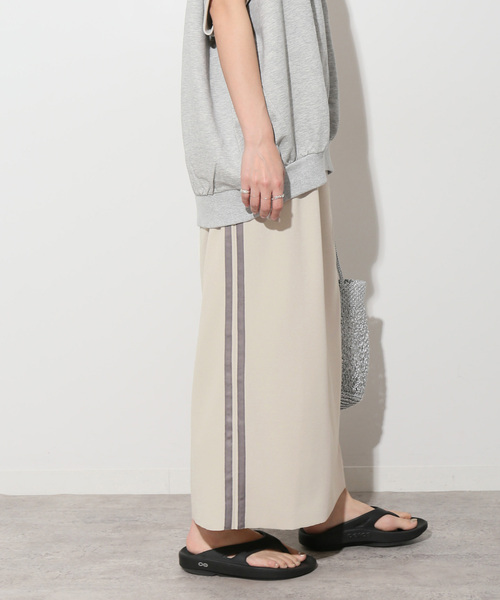 JOURNAL STANDARD relume(ジャーナルスタンダード レリューム)の「《追加》カットジャージーラインスカート(スカート・レディース・ブラック/ライトグレー・FREE)」の17枚目の写真