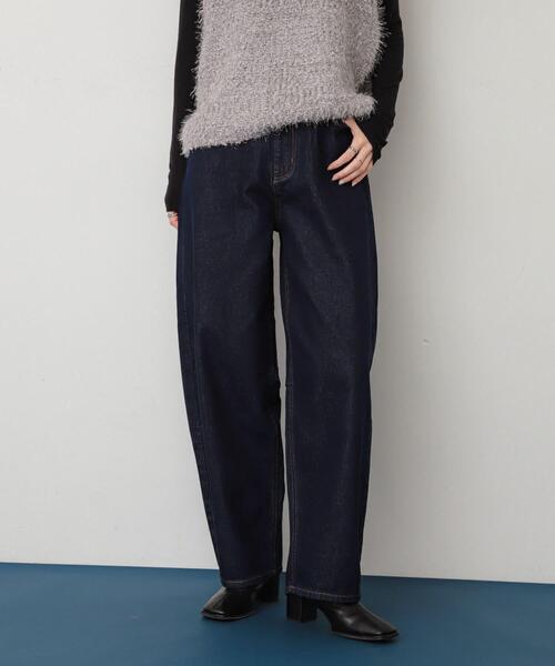 SENSE OF PLACE by URBAN RESEARCH(センスオブプレイスバイアーバンリサーチ)の「カーブデニム(デニムパンツ・レディース・グレー/ワンウォッシュ/ライトインディゴブルー・MEDIUM/SMALL/LARGE)」の3枚目の写真