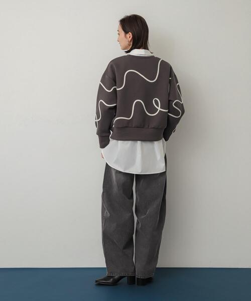 SENSE OF PLACE by URBAN RESEARCH(センスオブプレイスバイアーバンリサーチ)の「カーブデニム(デニムパンツ・レディース・グレー/ワンウォッシュ/ライトインディゴブルー・MEDIUM/SMALL/LARGE)」の4枚目の写真