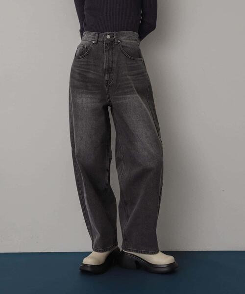 SENSE OF PLACE by URBAN RESEARCH(センスオブプレイスバイアーバンリサーチ)の「カーブデニム(デニムパンツ・レディース・グレー/ワンウォッシュ/ライトインディゴブルー・MEDIUM/SMALL/LARGE)」の5枚目の写真