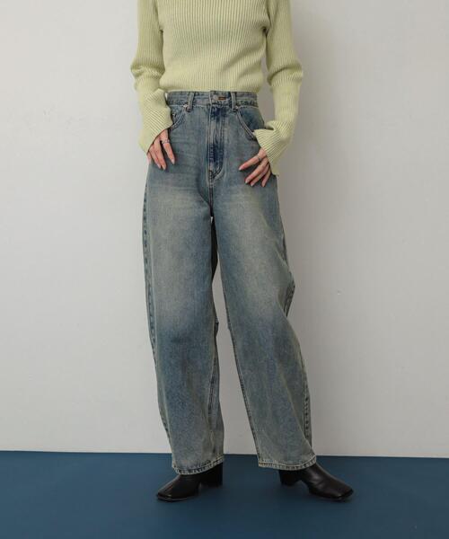SENSE OF PLACE by URBAN RESEARCH(センスオブプレイスバイアーバンリサーチ)の「カーブデニム(デニムパンツ・レディース・グレー/ワンウォッシュ/ライトインディゴブルー・MEDIUM/SMALL/LARGE)」の12枚目の写真