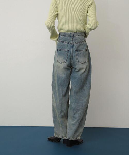 SENSE OF PLACE by URBAN RESEARCH(センスオブプレイスバイアーバンリサーチ)の「カーブデニム(デニムパンツ・レディース・グレー/ワンウォッシュ/ライトインディゴブルー・MEDIUM/SMALL/LARGE)」の14枚目の写真