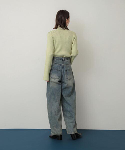 SENSE OF PLACE by URBAN RESEARCH(センスオブプレイスバイアーバンリサーチ)の「カーブデニム(デニムパンツ・レディース・グレー/ワンウォッシュ/ライトインディゴブルー・MEDIUM/SMALL/LARGE)」の16枚目の写真