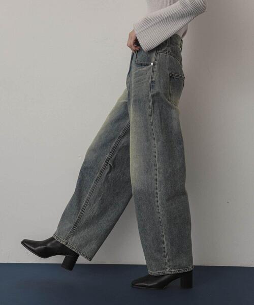 SENSE OF PLACE by URBAN RESEARCH(センスオブプレイスバイアーバンリサーチ)の「カーブデニム(デニムパンツ・レディース・グレー/ワンウォッシュ/ライトインディゴブルー・MEDIUM/SMALL/LARGE)」の17枚目の写真