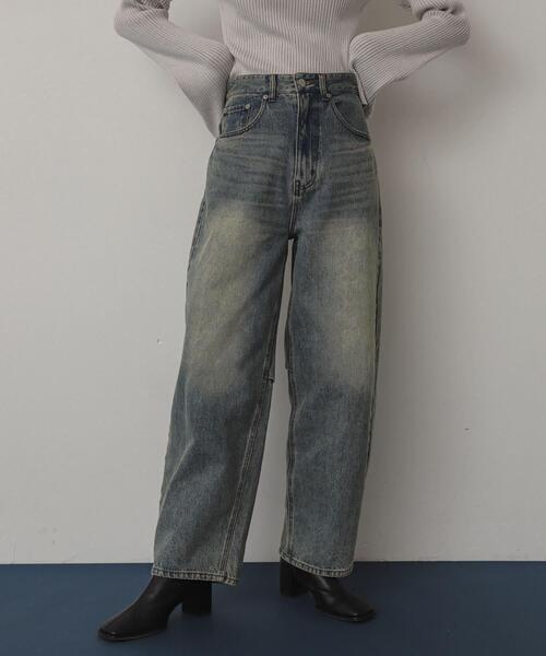 SENSE OF PLACE by URBAN RESEARCH(センスオブプレイスバイアーバンリサーチ)の「カーブデニム(デニムパンツ・レディース・グレー/ワンウォッシュ/ライトインディゴブルー・MEDIUM/SMALL/LARGE)」の18枚目の写真