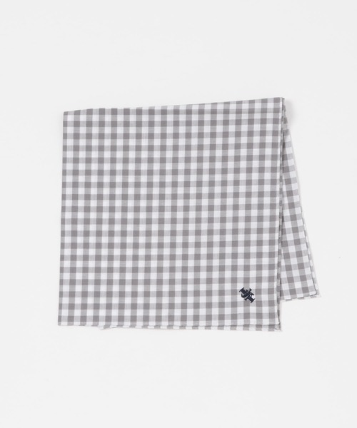 LIFE STYLE TAILOR チェック柄コットンハンカチ（ハンカチ