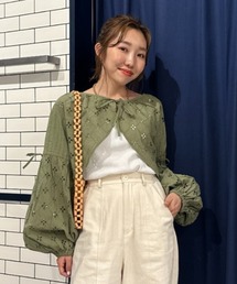 カットワークレースボレロ 2