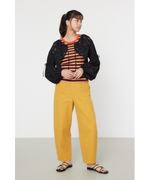 RODEO CROWNS WIDE BOWL（ロデオクラウンズワイドボウル）の「カットワークレースボレロ 2（カーディガン/ボレロ・レディース・カーキ/ブラック/アイボリー・FREE）」の8枚目の写真