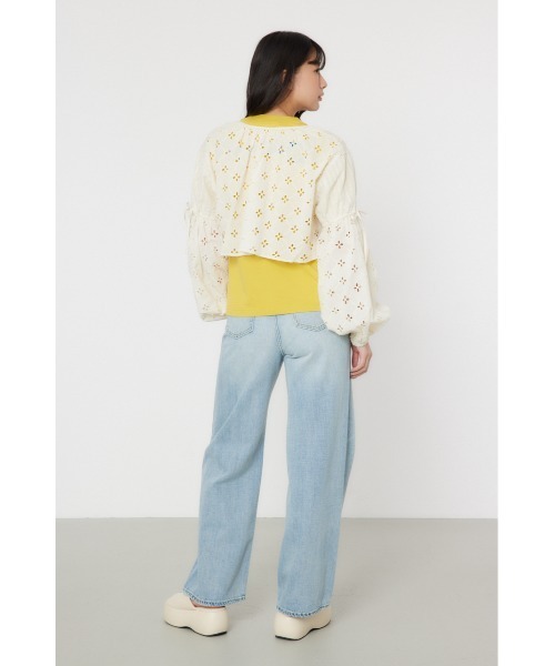 RODEO CROWNS WIDE BOWL（ロデオクラウンズワイドボウル）の「カットワークレースボレロ 2（カーディガン/ボレロ・レディース・カーキ/ブラック/アイボリー・FREE）」の20枚目の写真