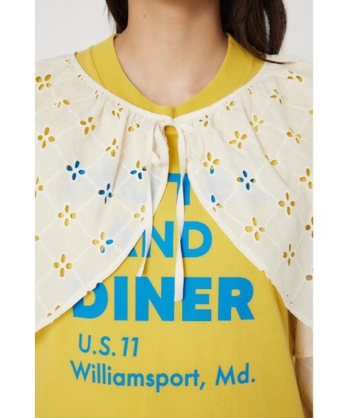 RODEO CROWNS WIDE BOWL（ロデオクラウンズワイドボウル）の「カットワークレースボレロ 2（カーディガン/ボレロ・レディース・カーキ/ブラック/アイボリー・FREE）」の16枚目の写真