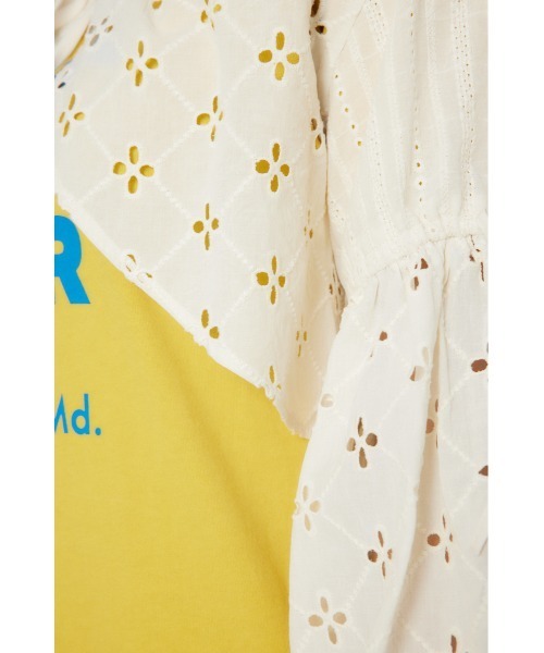 RODEO CROWNS WIDE BOWL（ロデオクラウンズワイドボウル）の「カットワークレースボレロ 2（カーディガン/ボレロ・レディース・カーキ/ブラック/アイボリー・FREE）」の12枚目の写真