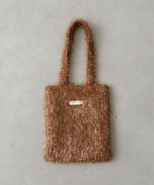 Actually（アクチュアリー）の「ラメシャギーミニトート（トートバッグ・レディース・シルバー/ブラック/ブラウン/パープル・フリー）」の3枚目の写真