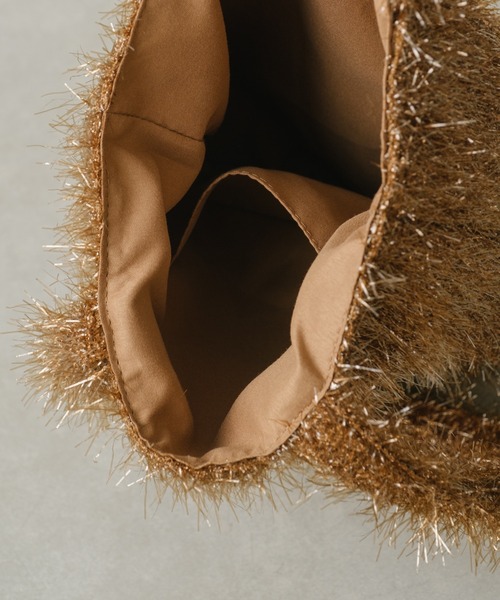 Actually（アクチュアリー）の「ラメシャギーミニトート（トートバッグ・レディース・シルバー/ブラック/ブラウン/パープル・フリー）」の5枚目の写真