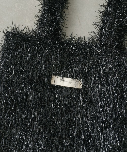 Actually（アクチュアリー）の「ラメシャギーミニトート（トートバッグ・レディース・シルバー/ブラック/ブラウン/パープル・フリー）」の12枚目の写真