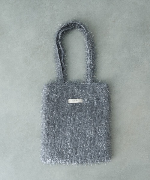 Actually（アクチュアリー）の「ラメシャギーミニトート（トートバッグ・レディース・シルバー/ブラック/ブラウン/パープル・フリー）」の19枚目の写真