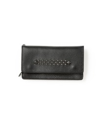 CALEE キャリー STUDS LEATHER LONG WALLET 長財布 CALEE - STUDS LEATHER LONG WALLET (BLACK) / スタッズ レザー
