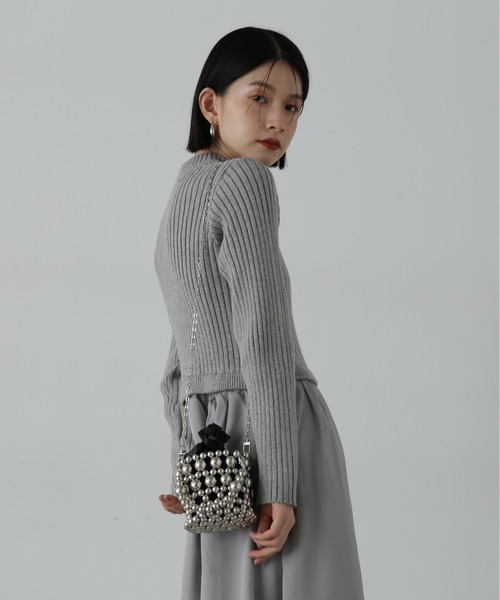 N.（N. Natural Beauty Basic）（エヌエヌナチュラルビューティーベーシック）の「◆メタルボール２ＷＡＹチェーンショルダーバッグ（ショルダーバッグ・レディース・シルバー・ﾌﾘ-）」の2枚目の写真