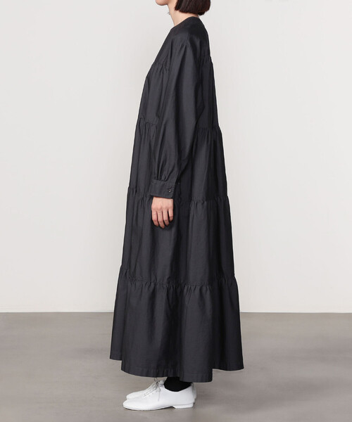 GYMPHLEX(ジムフレックス)の「Gymphlex | コットン ティアードワンピース SOLID WOMEN(ワンピース・レディース・ブラック系その他・14)」の3枚目の写真