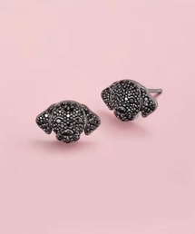 VIBGYOR Women | 【float】ジュエリー ドッグフェイス モチーフ ピアス【11パターン展開】(ピアス（両耳用）)