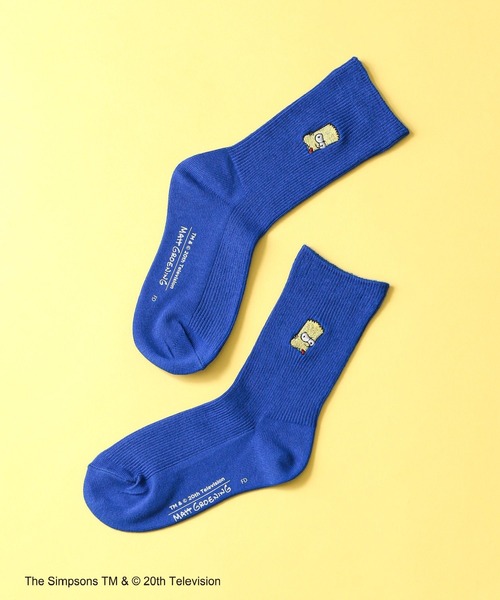 LEPSIM（レプシィム）の「【THE SIMPSONS／ザ・シンプソンズ】(KIDS)刺繍ソックス　143533（ソックス/靴下・キッズ・イエロー/オフホワイト/ブルー・ONE SIZE）」の3枚目の写真