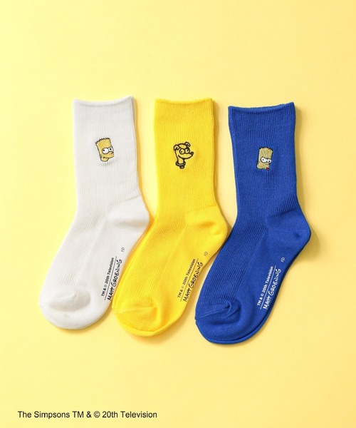 LEPSIM（レプシィム）の「【THE SIMPSONS／ザ・シンプソンズ】(KIDS)刺繍ソックス　143533（ソックス/靴下・キッズ・イエロー/オフホワイト/ブルー・ONE SIZE）」の4枚目の写真