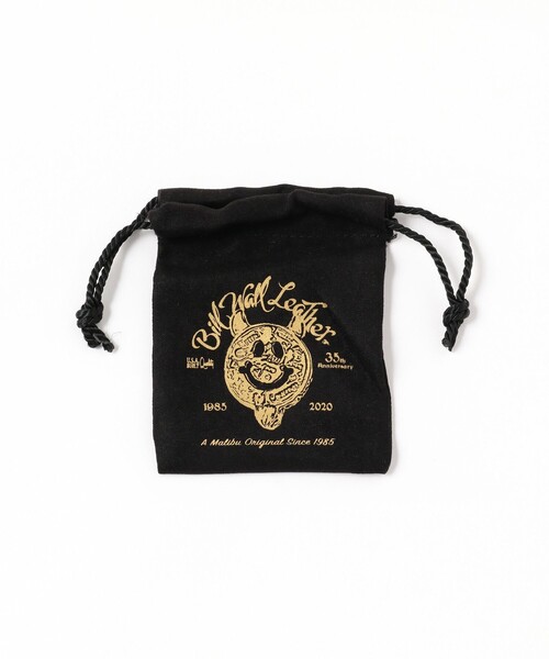 ビルウォールレザー ブレスレット　ラピスラズリ　ハッピーフェイス Bill Wall Leather（ビルウォールレザー）B596 - Round Chain Link