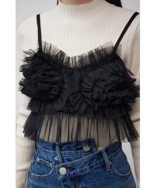 セール】チュールフリルビスチェ（キャミソール）｜AZUL BY MOUSSY