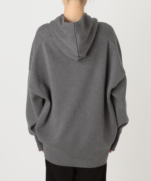 Deuxieme Classe（ドゥーズィエムクラス）の「smooth TOP HOODY プルオーバー（ニット/セーター・レディース・チャコールグレー・FREE）」の15枚目の写真