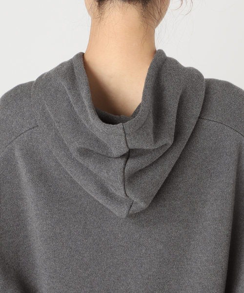 Deuxieme Classe（ドゥーズィエムクラス）の「smooth TOP HOODY プルオーバー（ニット/セーター・レディース・チャコールグレー・FREE）」の17枚目の写真