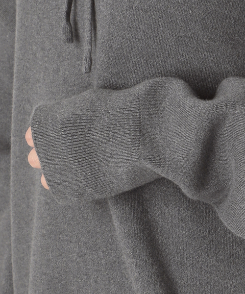 Deuxieme Classe（ドゥーズィエムクラス）の「smooth TOP HOODY プルオーバー（ニット/セーター・レディース・チャコールグレー・FREE）」の19枚目の写真