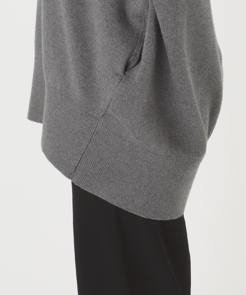 Deuxieme Classe（ドゥーズィエムクラス）の「smooth TOP HOODY プルオーバー（ニット/セーター・レディース・チャコールグレー・FREE）」の21枚目の写真