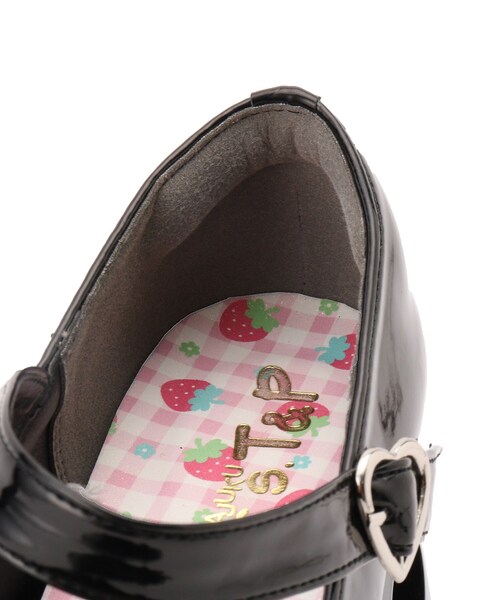 cs T&P（シーエスティーアンドピー）の「大人気インフルエンサー 桜井ひかるちゃんコラボ 厚底ストラップ付ハートくり抜きヒールパンプス（パンプス・レディース・ワイン系3/アイボリー系1/グレー系1/ブラック系1・S/M/L/LL）」の10枚目の写真