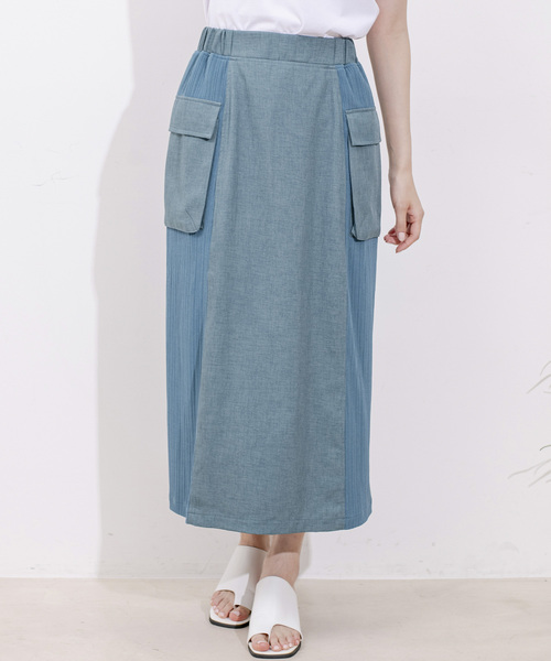 Jayro（ジャイロ）の「リブサファリスカート（スカート・レディース・ブラック/ダークブラウン/ブルー・FREE）」の3枚目の写真