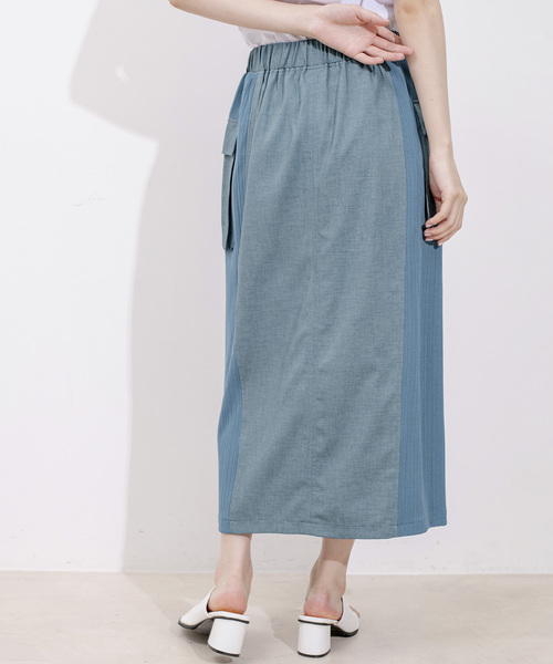 Jayro（ジャイロ）の「リブサファリスカート（スカート・レディース・ブラック/ダークブラウン/ブルー・FREE）」の6枚目の写真