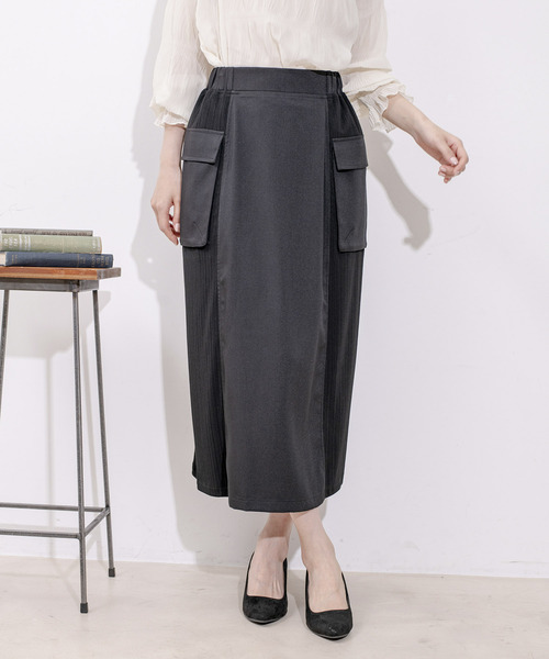 Jayro（ジャイロ）の「リブサファリスカート（スカート・レディース・ブラック/ダークブラウン/ブルー・FREE）」の8枚目の写真