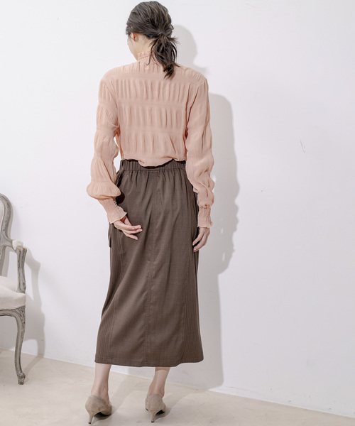 Jayro（ジャイロ）の「リブサファリスカート（スカート・レディース・ブラック/ダークブラウン/ブルー・FREE）」の14枚目の写真