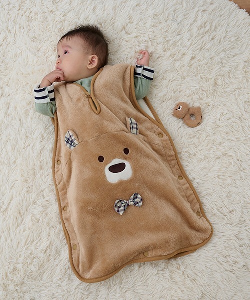 【セール】いきものボアスリーパー（ベビーパジャマ/スリーパー）｜kladskap（クレードスコープ）