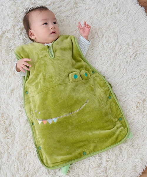 【セール】いきものボアスリーパー（ベビーパジャマ/スリーパー）｜kladskap（クレードスコープ）