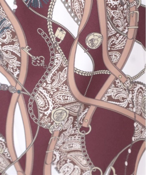 axes femme（アクシーズファム）の「スカーフ切替ワイドパンツ（その他パンツ・レディース・ワイン/ブラック/ダークグリーン・FREE）」の5枚目の写真