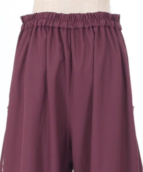 axes femme（アクシーズファム）の「スカーフ切替ワイドパンツ（その他パンツ・レディース・ワイン/ブラック/ダークグリーン・FREE）」の6枚目の写真