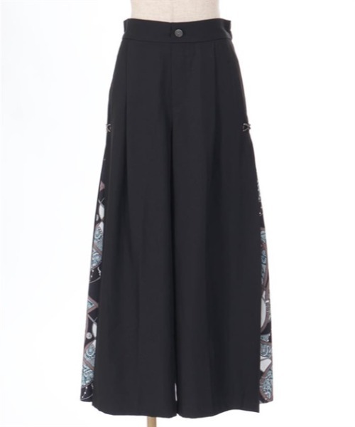 axes femme（アクシーズファム）の「スカーフ切替ワイドパンツ（その他パンツ・レディース・ワイン/ブラック/ダークグリーン・FREE）」の7枚目の写真