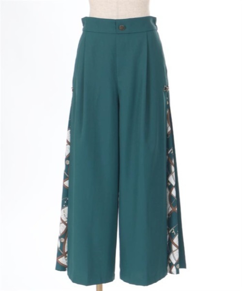 axes femme（アクシーズファム）の「スカーフ切替ワイドパンツ（その他パンツ・レディース・ワイン/ブラック/ダークグリーン・FREE）」の14枚目の写真