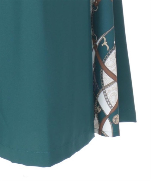 axes femme（アクシーズファム）の「スカーフ切替ワイドパンツ（その他パンツ・レディース・ワイン/ブラック/ダークグリーン・FREE）」の18枚目の写真