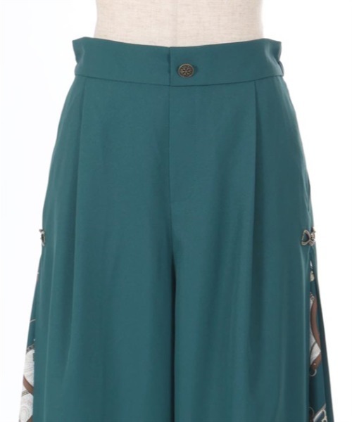 axes femme（アクシーズファム）の「スカーフ切替ワイドパンツ（その他パンツ・レディース・ワイン/ブラック/ダークグリーン・FREE）」の20枚目の写真