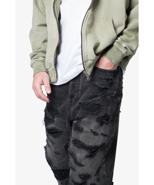 mnml（ミニマル）の「mnml/ミニマル/DISTRESSED DENIM(24ML-AW393D/24ML-AW393D)（デニムパンツ・メンズ・ブルー/ブラック・28/29/30/32/34）」の9枚目の写真