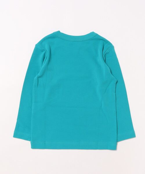 HAKKA KIDS(ハッカキッズ)の「フロントプリントウォームフライスTシャツ(Tシャツ/カットソー・キッズ・ブルー/オレンジ・110cm/120cm/130cm/100cm)」の3枚目の写真